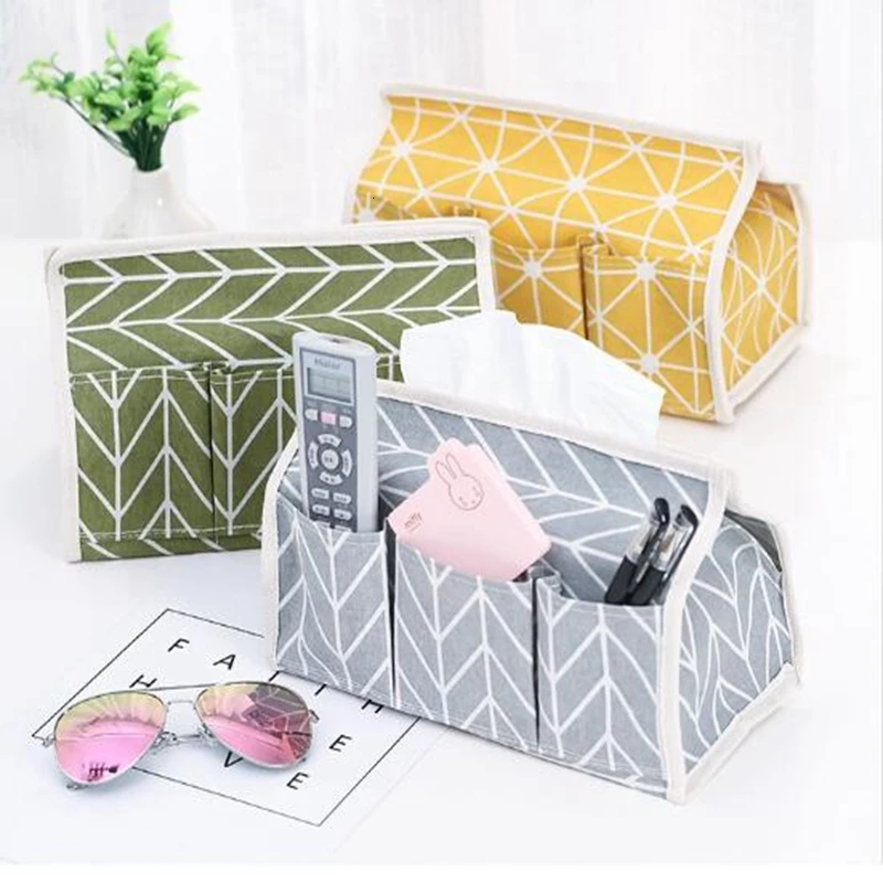 Из хлопка и льна Бумага Полотенца сумка коробка сад ветер мульти-функциональный