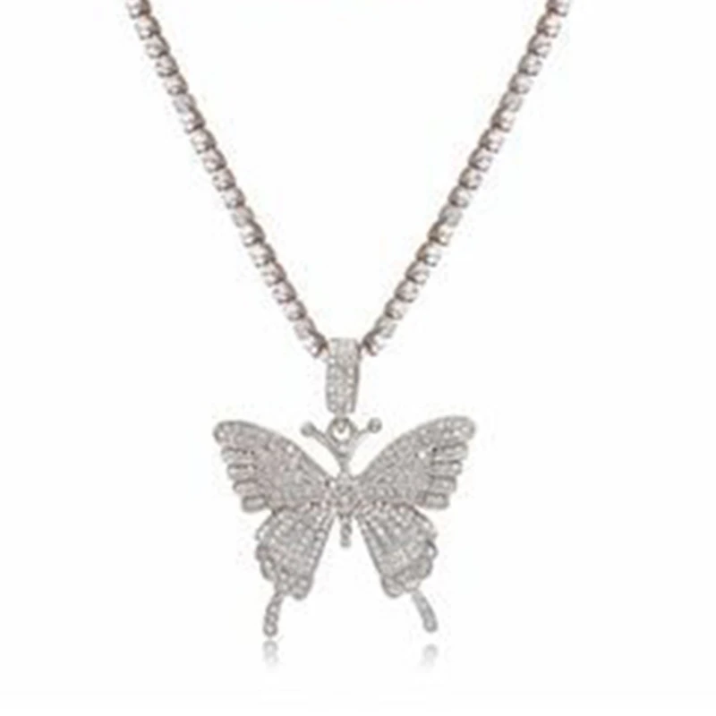 Necklace Pendant Cuban Link Chain Choker Women Girls Chains Luxury Bling Hip Hop Jewelry | Украшения и аксессуары