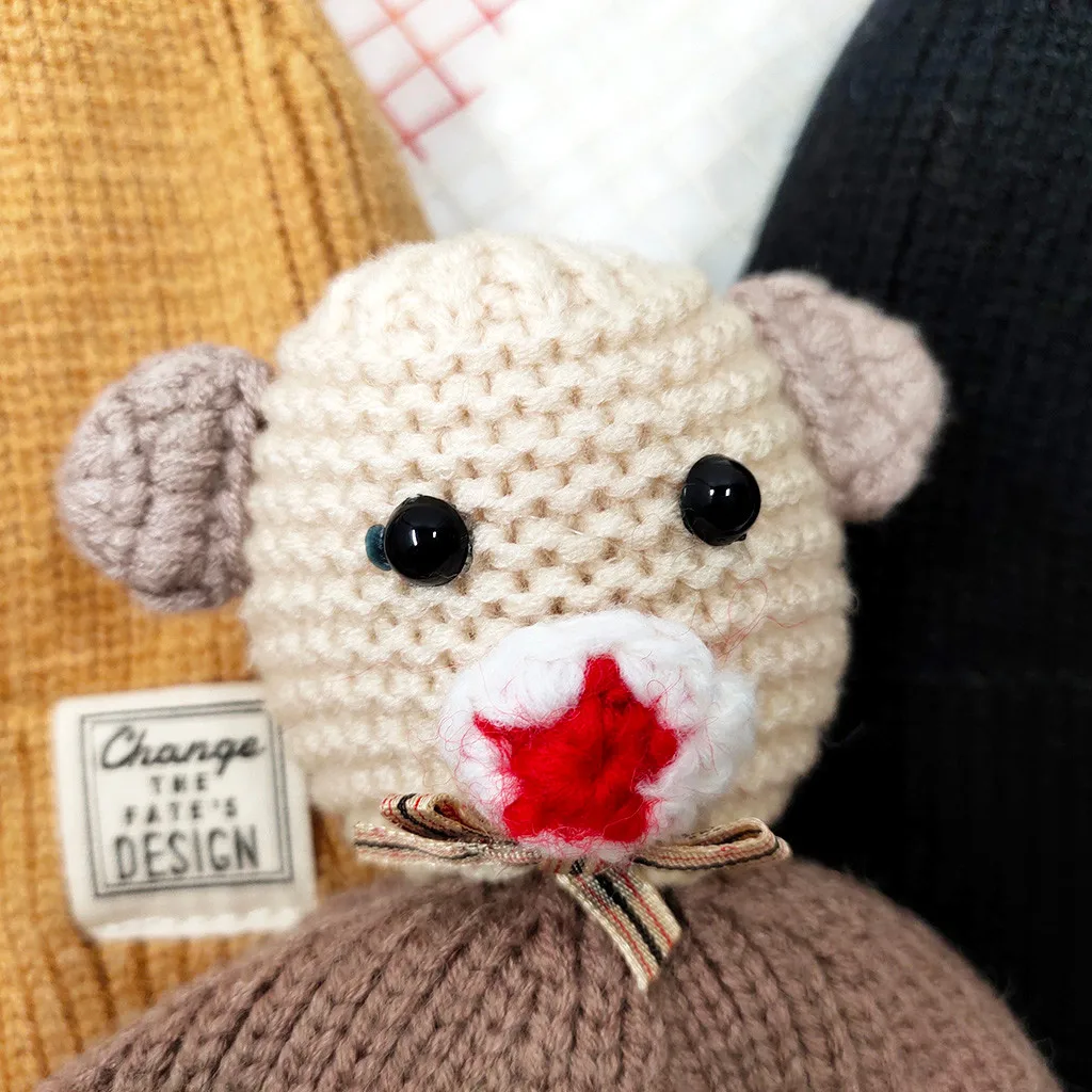 Детская зимняя шапка вязаная шарф комплект детская теплая Милая с рисунком 2020 г.