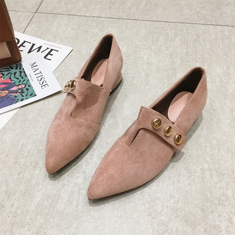 

Женские ботильоны из искусственной замши, на низком каблуке