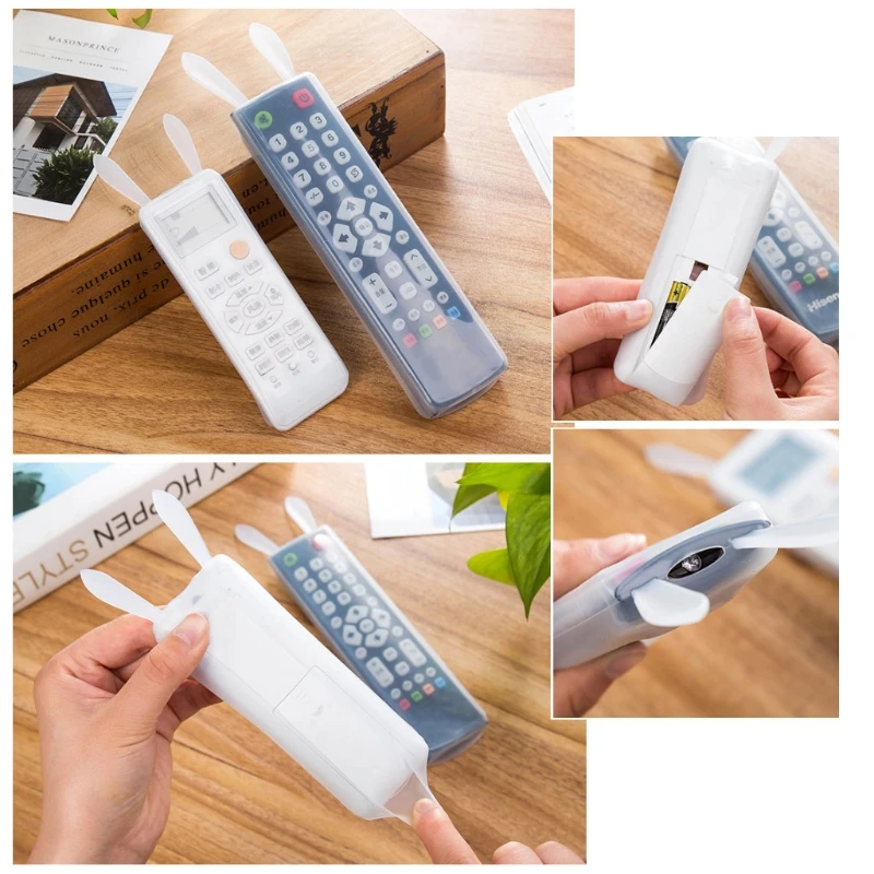 

Rabbit Fluorescent TV Remote Control Silicone Protective Case Cover Anti-dust