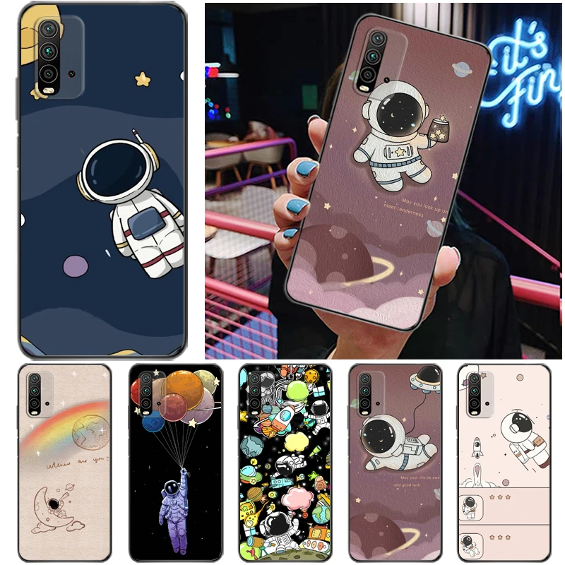 

Astronaut Phone Case For Xiaomi Redmi K40 Pro K40 Pro Plus K30 K20 Pro Note 9 9T 9S Pro MAX 5G Cases Back Cover Carcasa Funda