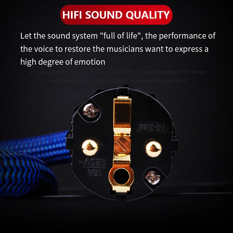 yytcg hifi power cable hi end 6n occ power cord with european power plug free global shipping