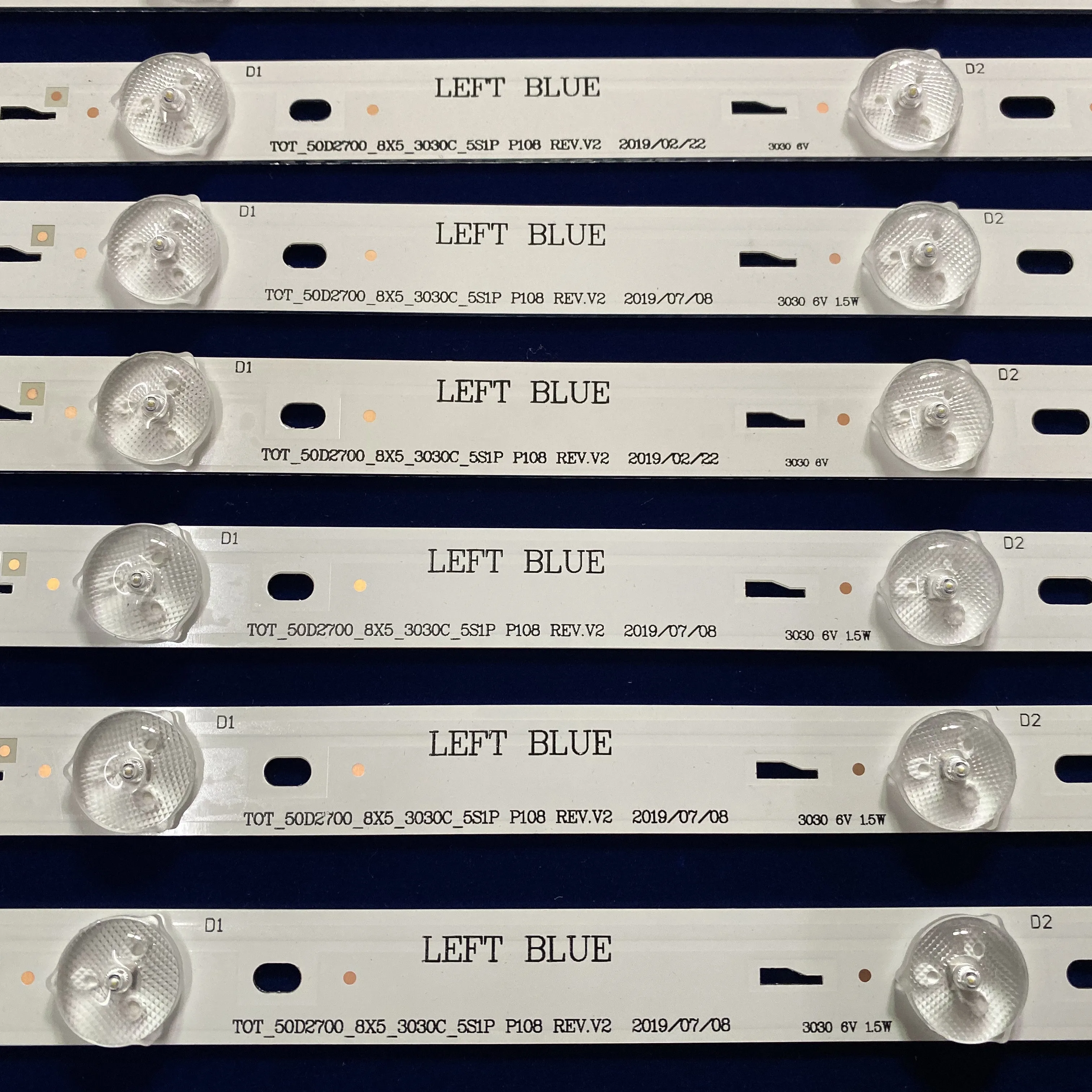 Светодиодная лента для подсветки TCL L50F3800A LED strip 4C-LB500T-YH2 TOT-50D2700-8X5-3030C-5S1P | Лампы и