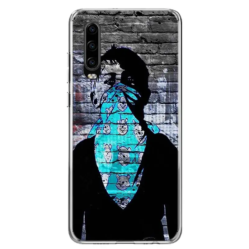 Чехол для телефона с граффити Banksy Huawei Y5 Y6 Y7 Y9S Honor 9 10 Lite 8A 8X 8S 9X P Smart Z 2019 7X 7A мягкая