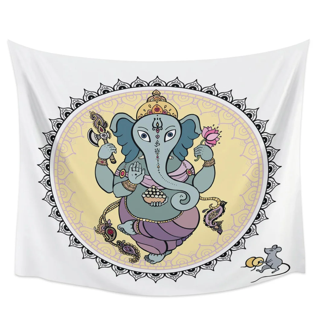 Настенный Гобелен для спальни Proboscis Mouse Flower гобелен настенный коврик пикника и