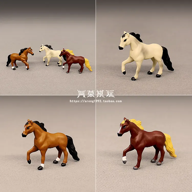 Wild Animal Figure Horse Model Appaloosa Lusitano Clydesdale Pony Steed Pinto Stallion Saddle Ranch Collectible Figurine Toys | Игрушки и