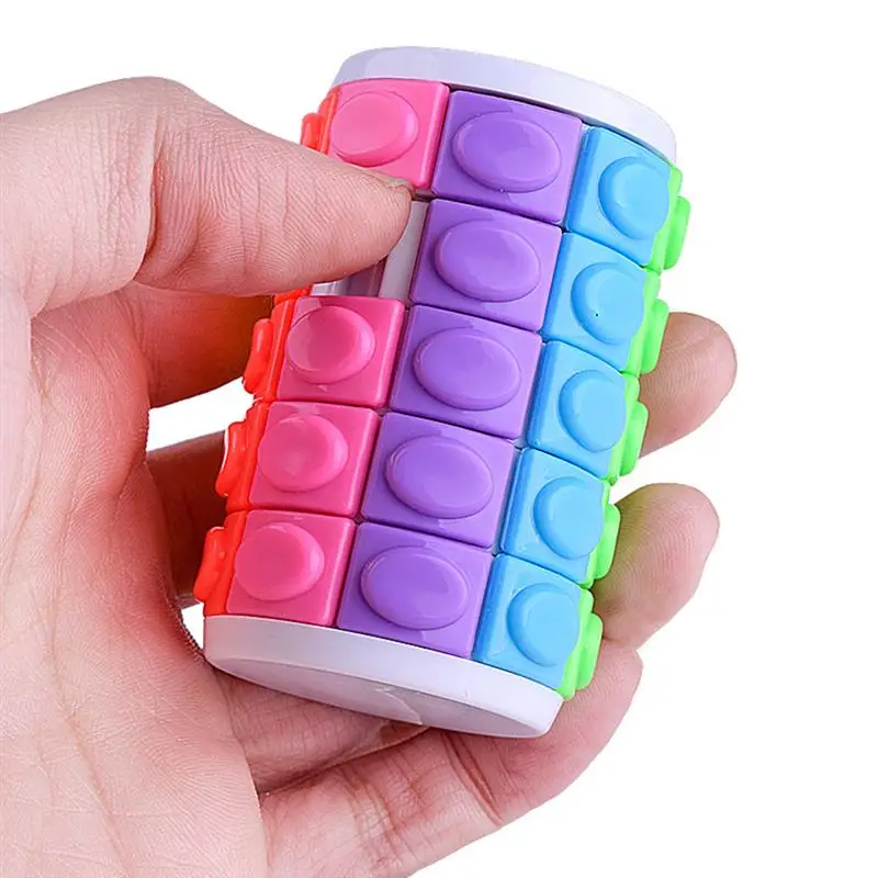 

3D Puzzle Cube Puzzle Tower Cylinder Cube Brain Teaser Brain Games Stress Reliever Educational Toys Rotate Sliding Magic Cubes