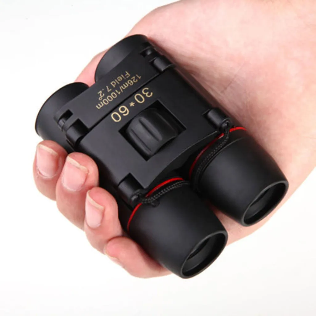 

30 x 60 Zoom Portable Mini Binoculars Outdoor Travel Folding Telescope With Bag Powerful Long Range HD For Camping Hunting