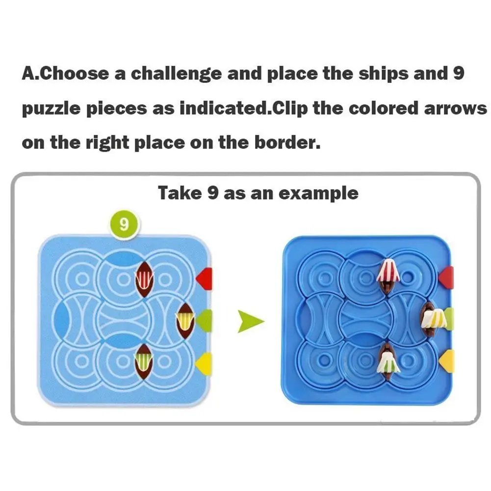 

Challenge Kids Toy IQ Puzzle Board Games 60 Challenge With Solution Smart Logical Thinking Family Game Jouet Enfant Intelligent