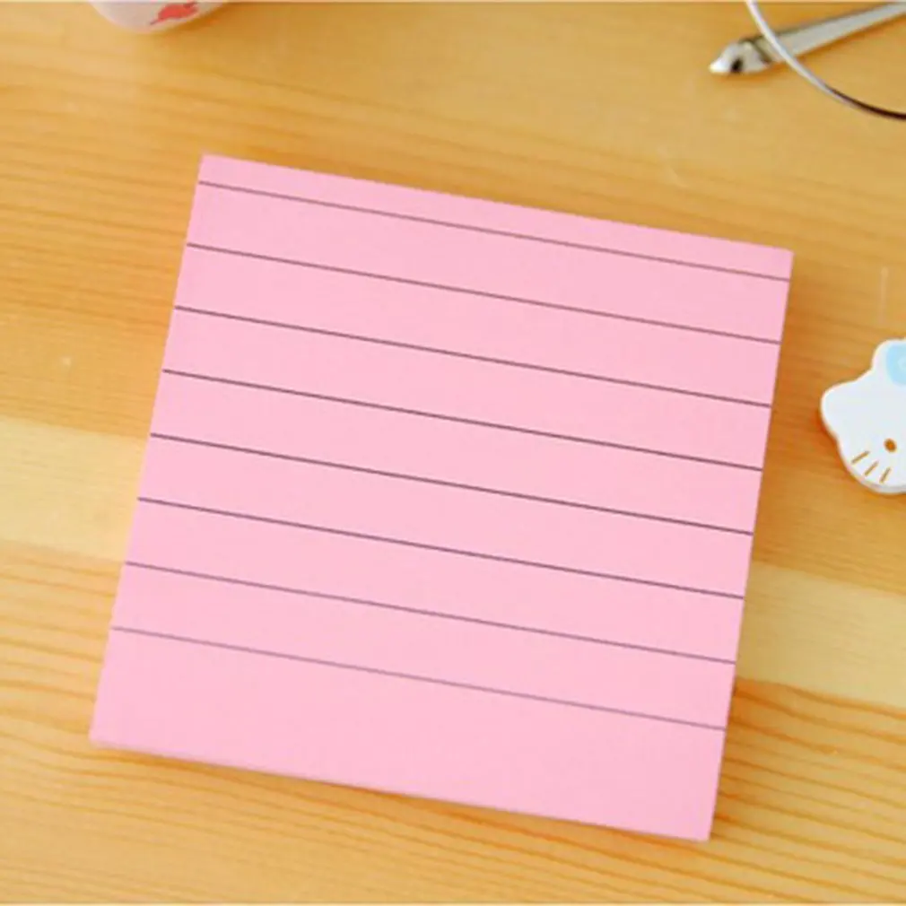 80 листов сплошной цвет memo pad Post It наклейки самоклеющиеся липкие сообщения заметка блокнот школьные офисные канцелярские принадлежности
