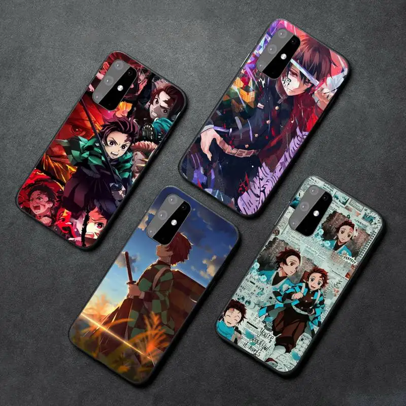 

Demon Slayer soft Phone Case For Samsung galaxy A S note 41 42 22 9 10 20 30 50 51 70 edge plus lite mobile bags shell coque