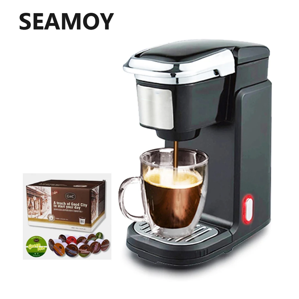 Seamoy, мини американская капсула, Кофеварка, бытовая, для чая, заваривания, чай, молоко, чайник, капсула, кофемашина, 220 В, 800 Вт