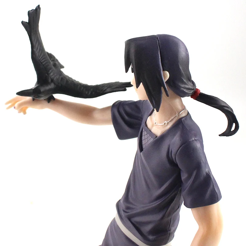 

25-26cm Cartoon Figurine with Crow Statue PVC Action Figure Collectible Model Toys