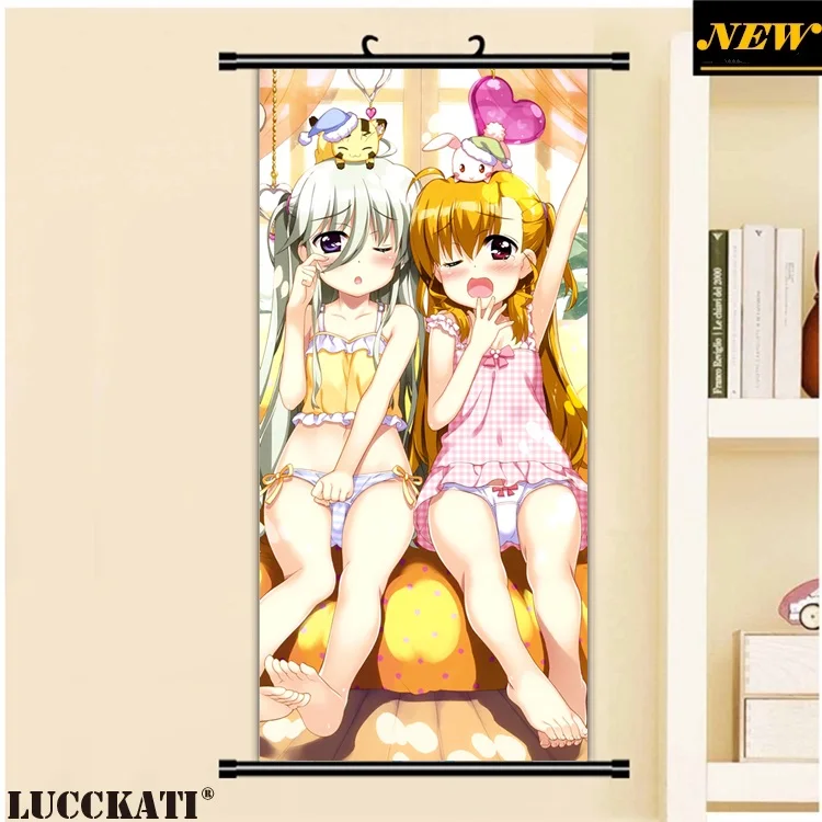 Волшебная девушка Mahou Shoujo Lyrical Nanoha sexy loli cameltoe мультяшный аниме постер стена