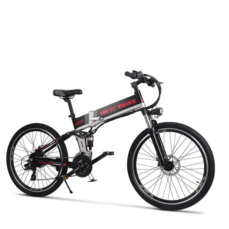 Складной электрический велосипед два колеса 26 дюймов мощный двигатель 500 Вт 48 В