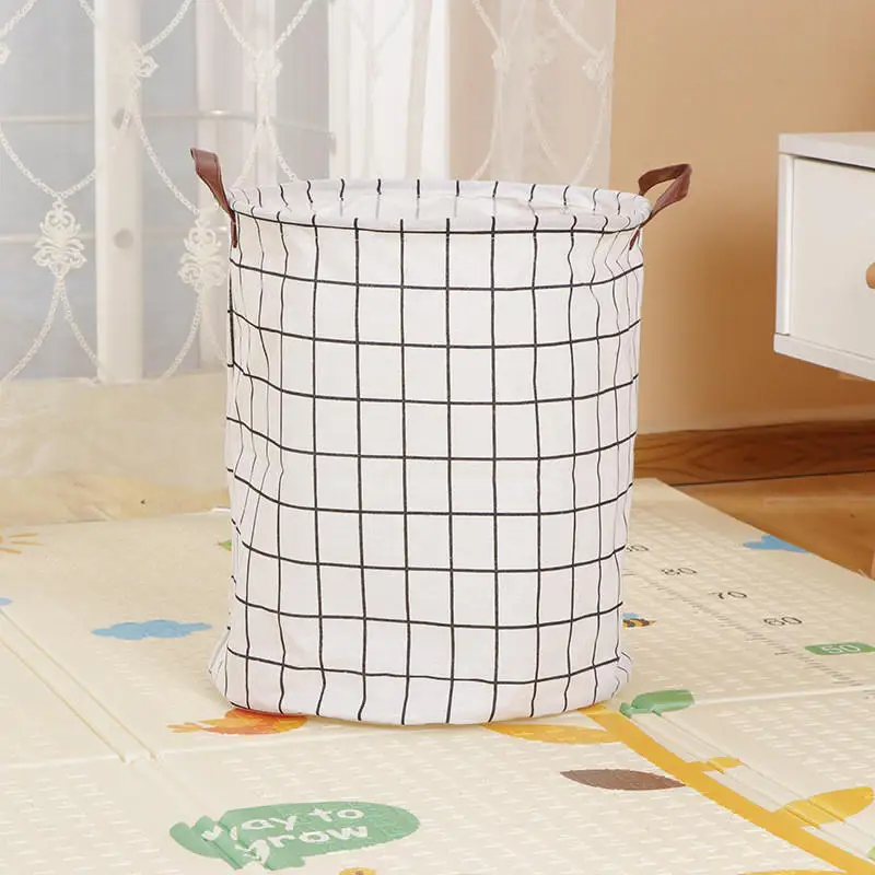 White MICCK новая складная корзина ящик для хранения белья большая корзина складная Одежда Игрушка держатель ведро Органайзер коробка большая емкость - Цвет: White