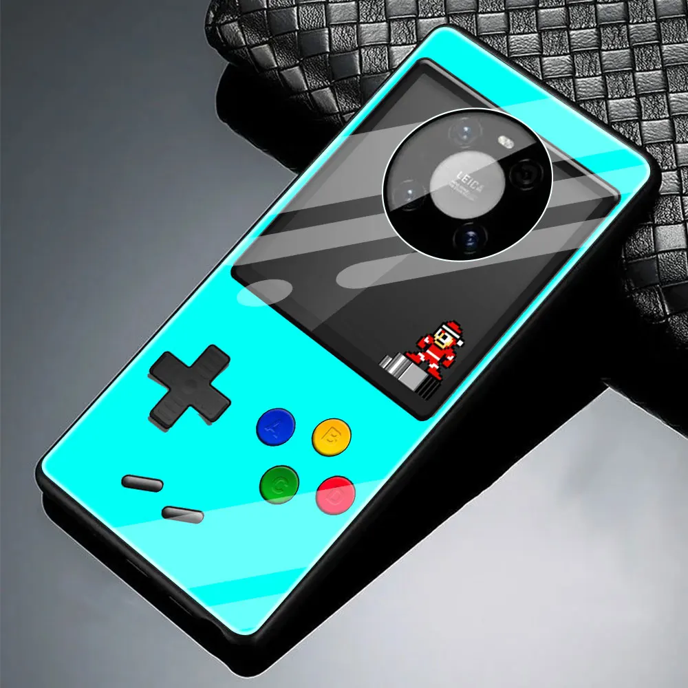 

Classic Game Console Phone Case For Huawei Y6 Y7 Y9 2019 Y6p Y8p Y8s Y9a Mate 20 10 Lite 40 Pro Tempered Glass Shell Cover