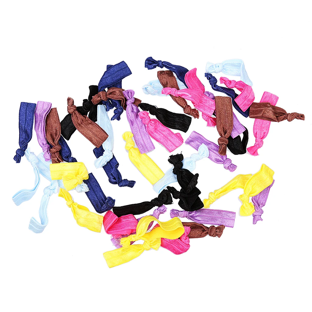 

50pcs Rubber Band Hair Elastic Band Ponytail Ring Holder Multi Hair Boutique