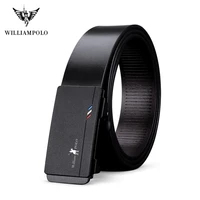williampolo men%e2%80%98s full grain leather brand belt men top quality genuine leather belts for men strap male metal automatic buckle