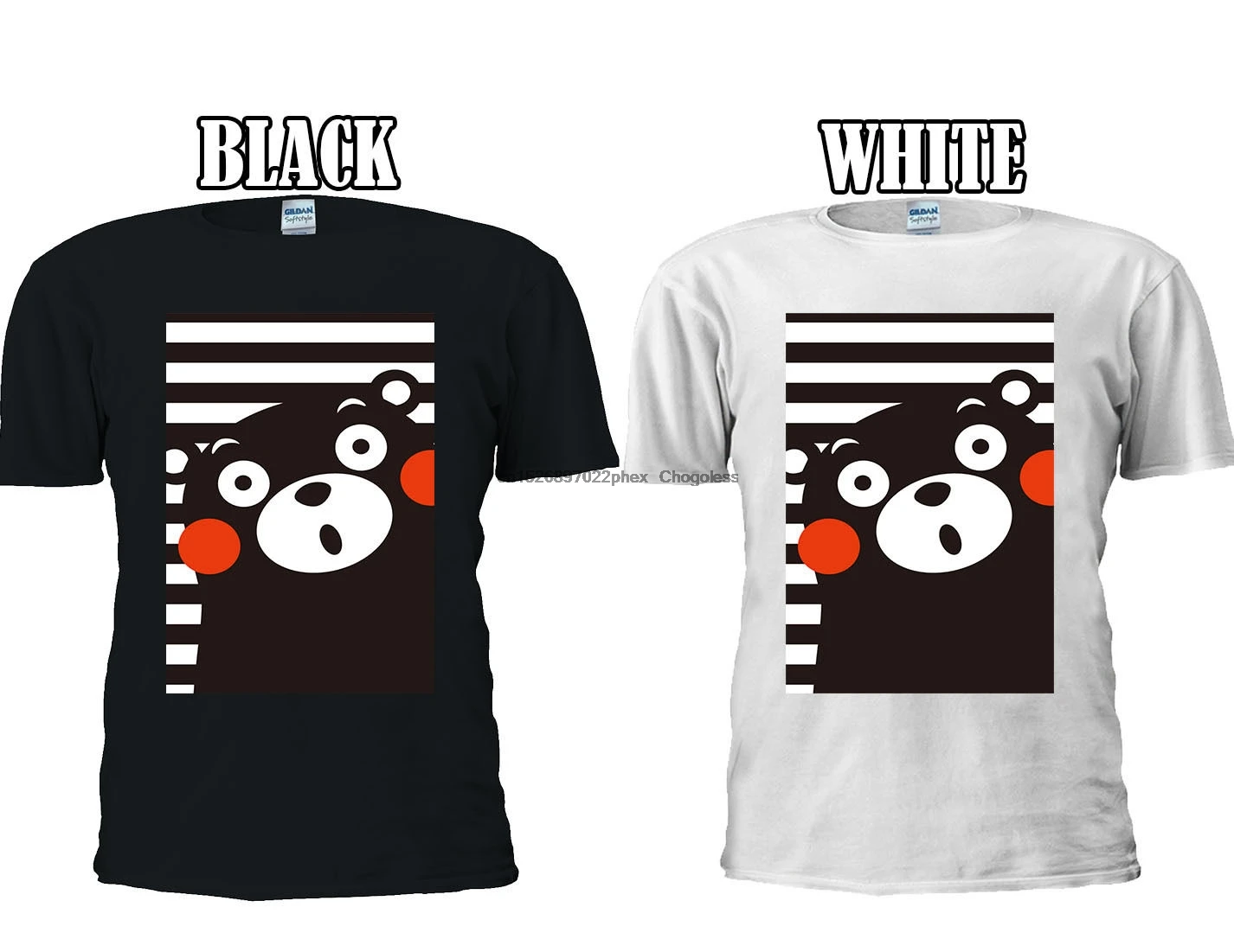 Японская аниме Кумамон смешная футболка с изображением медведя жилет майка