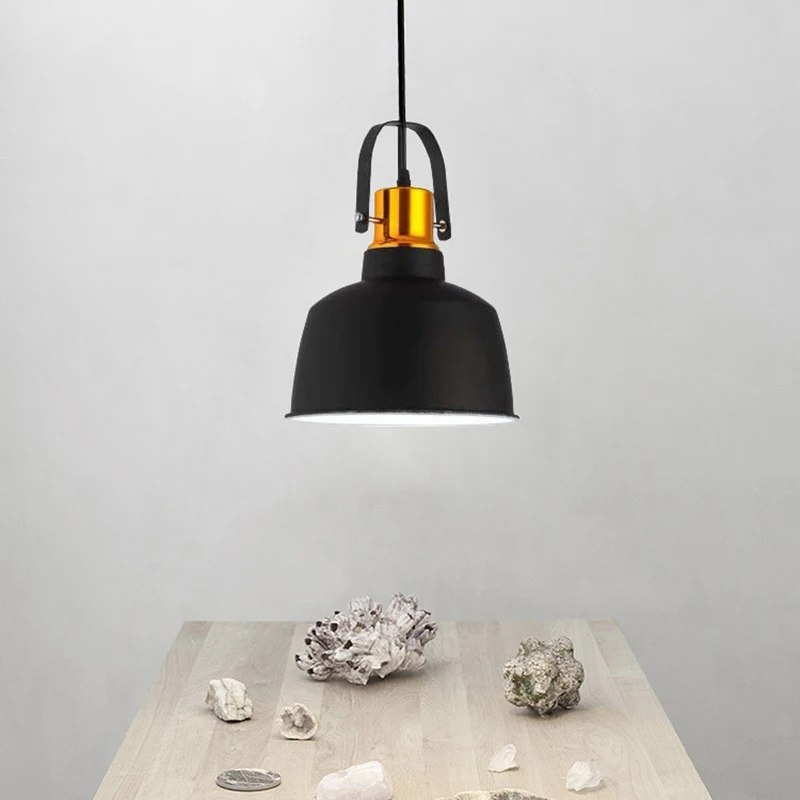 

New Aluminum Led Pendant Lights Vintage Loft E27 Hang Lamp and 10W Lamps Dining Lamp Wood Hanging Clothing Store Lightings