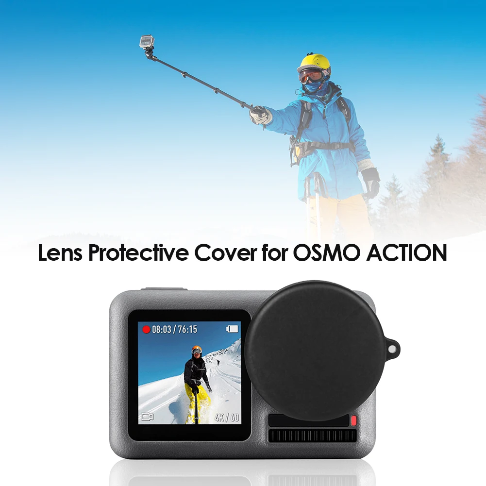 

Outdoor Travel Action Camera Lens Cap Quick Release Lightweight Protection Sports Portable Cover for DJI OSMO ACTION