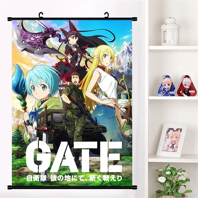 X С рисунком из аниме «Gate: Jieitai Kanochi Nite kaku tatakaeri косплея Рори Меркьюри из аниме настенные настенный плакат коллекция домашнего декора - Цвет: X