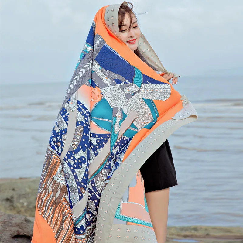 Пляжные полотенца для путешествий большой размер винтажный шарф в этническом