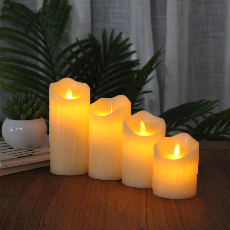 Светодиодный светильник для свечей электронный настоящий беспламенный со