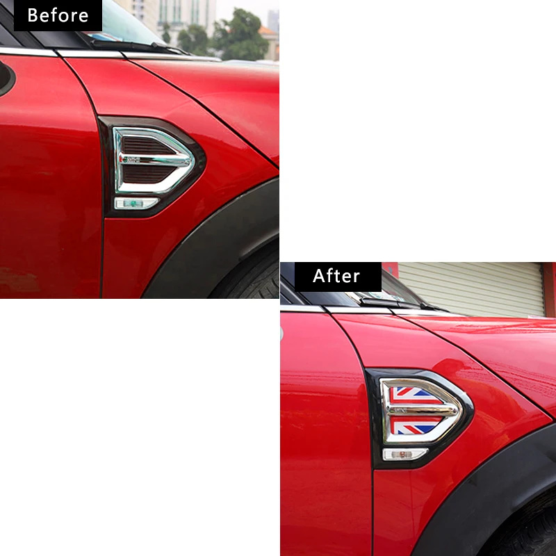 4 шт. переднее крыло автомобиля 3D декоративные Стикеры для BMW MINI Cooper F60 Countryman