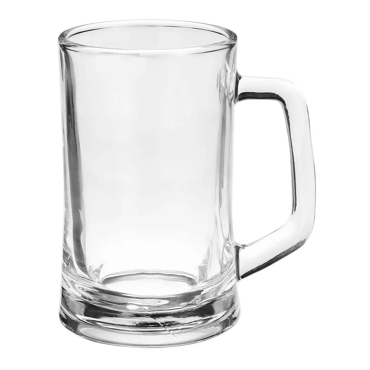 2 шт. 360/400ml Бытовая Стекло пивная кружка с ручкой утолщенной прозрачный кристалл