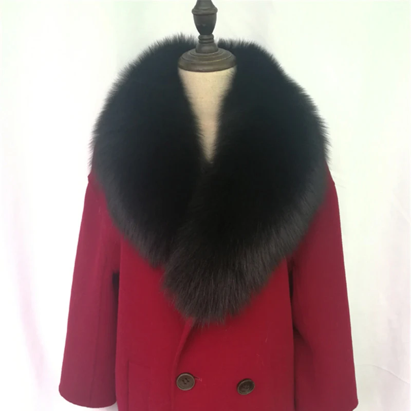 Женское зимнее модное пальто с воротником из натурального Лисьего меха мягкие