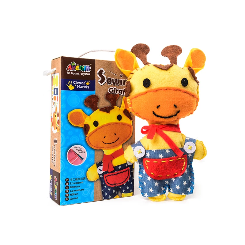 Набор для шитья Жираф девочек Обучающие швейные изделия материал дошкольного