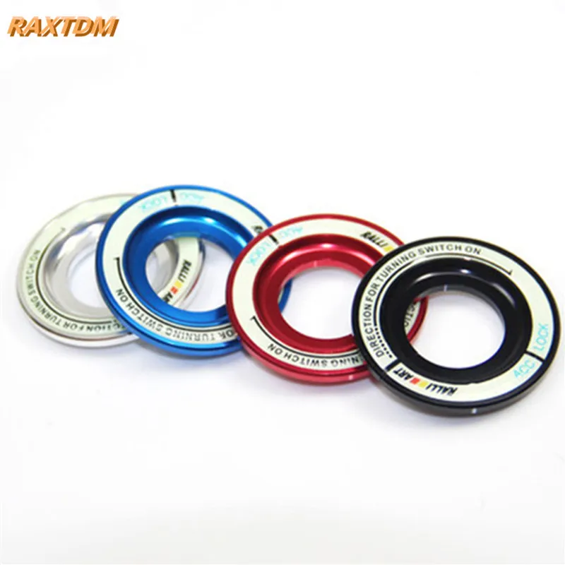 

Luminous Night Glow Car Switch Ignition Key Ring Protector Decoration Sticker for RALLIART MITSUBISHI