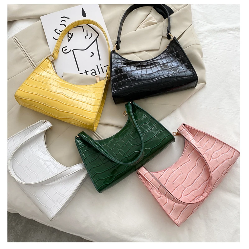 PU Leather Purses and Handbags for Women 2021 Designer Luxury Fashion Girl Female Shopper New Exquisite Crocodile Pattern Wallet