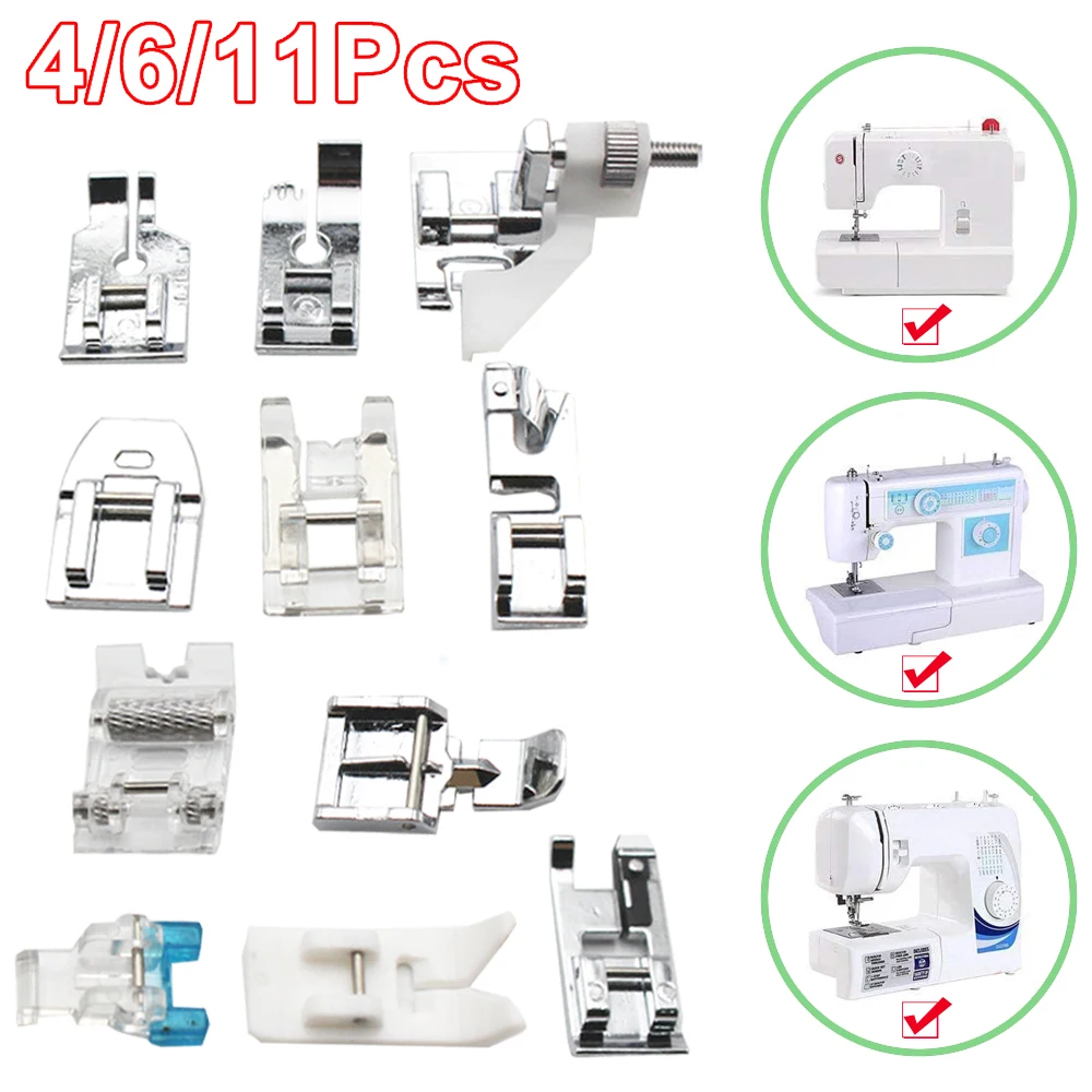 Швейная машина металлических прессерных ножей для аксессуаров набора для домашнего использования для обработки тканей из кожи сплайса вязания слепого шва домашний.