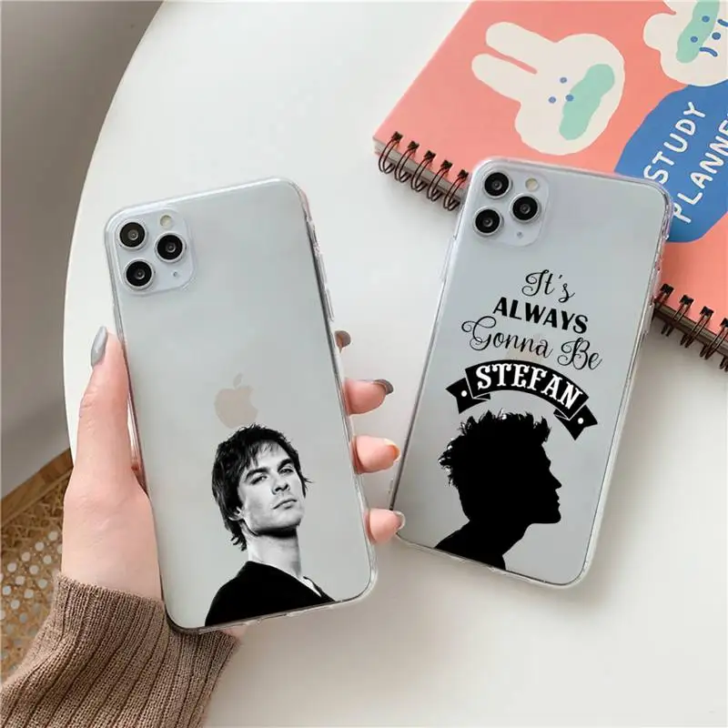 

The Vampire Diaries Phone Case Transparent for Clear iPhone case 11 12 mini pro XS MAX 8 7 6 6S Plus X 5S SE 2020 XR
