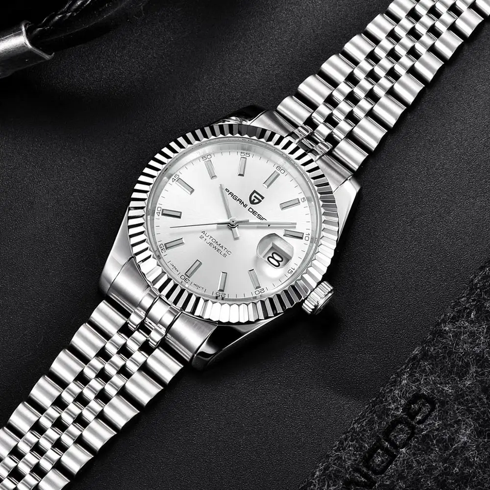 42mm pagani Design Sapphire Glass Calendar Steel Band Miyota 8215 Automatic Movement Men's Watch | Наручные часы