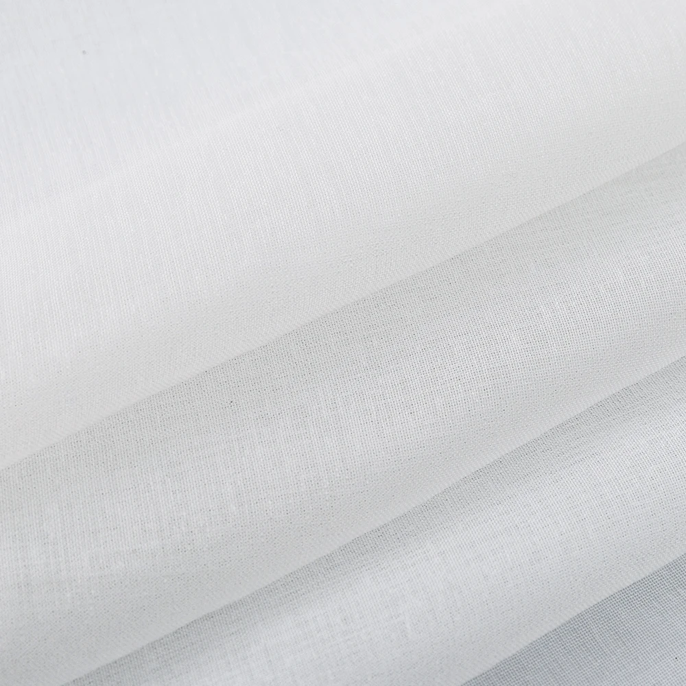 white tulle Льняные затемненные шторы для гостиной, спальни, одноцветные современные шторы для кухни, занавески на окна, Индивидуальный размер - Цвет: white tulle