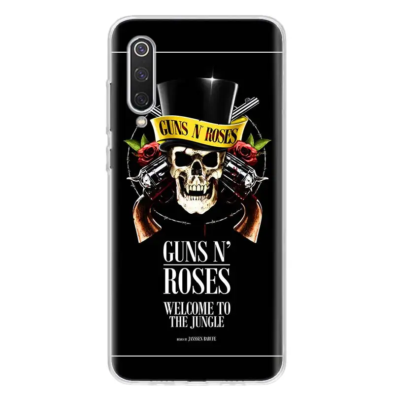 Чехол Guns N Roses для телефона Xiaomi M3 M4 M2 X3 GT X4 NFC Pro 5G F3 F2 F1 Mi A1 A2 A3 CC9E Note 10 Lite мягкий чехол с