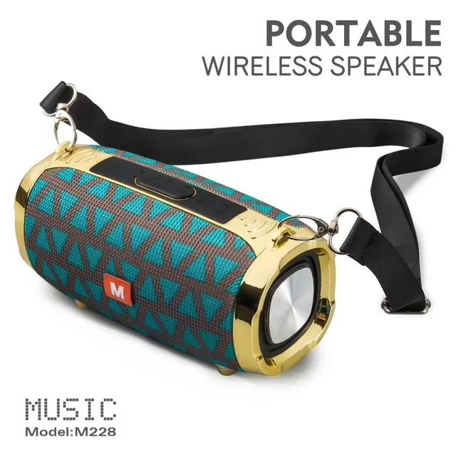 M228 GREEN 20 Вт Беспроводная Bluetooth Колонка Портативная колонка Bluetooth Саундбар музыкальный плеер Boom Box с fm-радио компьютерный сабвуфер - Цвет: M228 GREEN