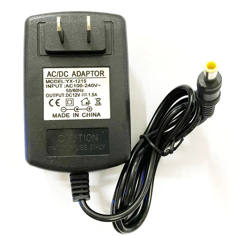 12V 1.5A 5.5mm with needle AC Adapter For Ca.sio AD-A12150LW