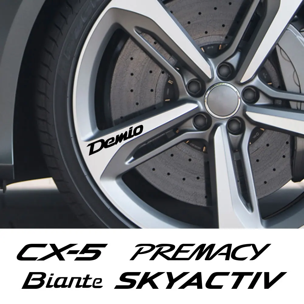 Виниловые наклейки на обод автомобиля авто Декор аксессуары для Mazda 2 Premacy skyactive