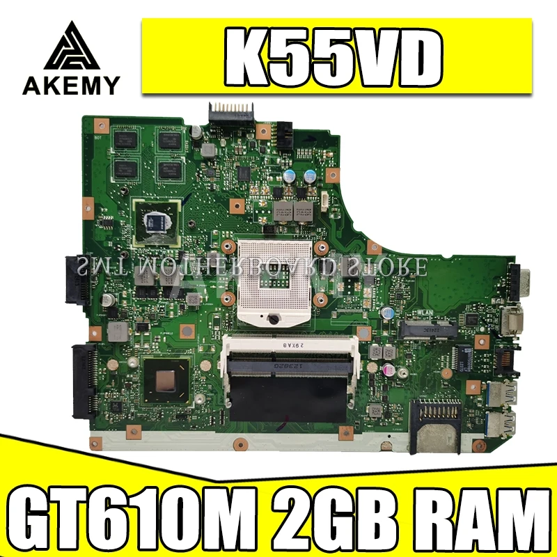 K55VD материнская плата REV3.0/3 1 GT610M 2 Гб RAM для For Asus A55V R500V Материнская ноутбука Тест