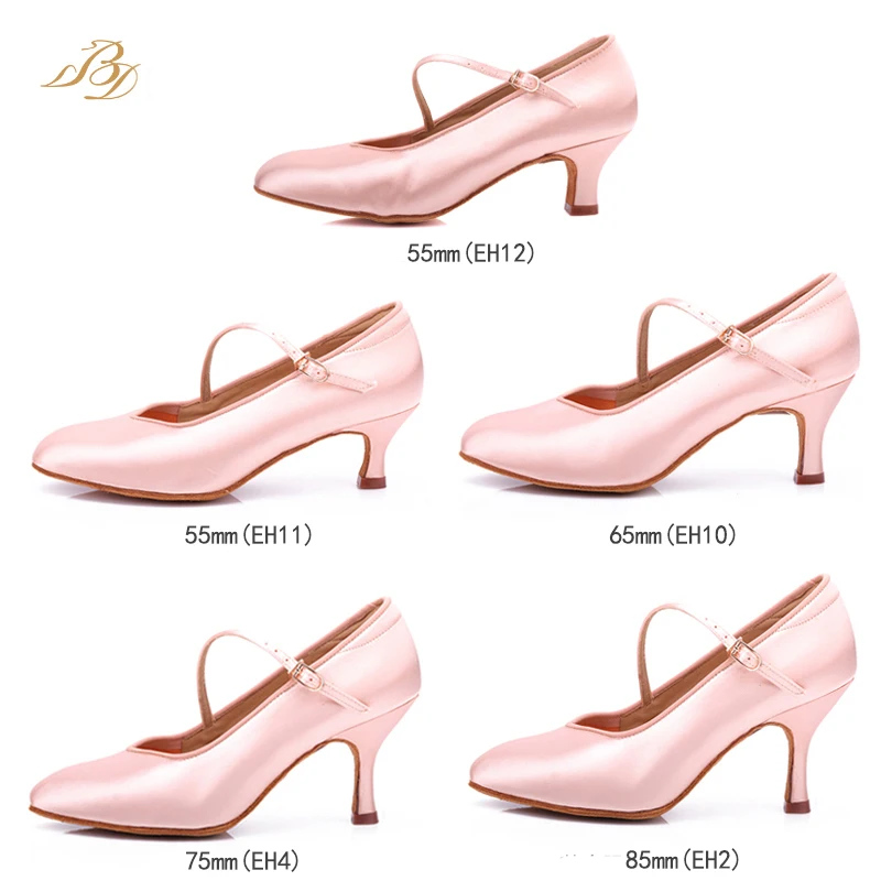 BD dancer's standard shoes Classic Satin all season high heel female dance soft outsole modern 138 Free Shipping | Спорт и