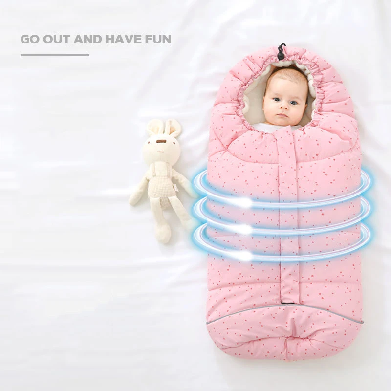 

Newborn Comfortable Sleeping Bag Extract Envelope For Baby Thicken Winter Cocoon For In Sleeping The Bag Stroller Sleep Outdoor
