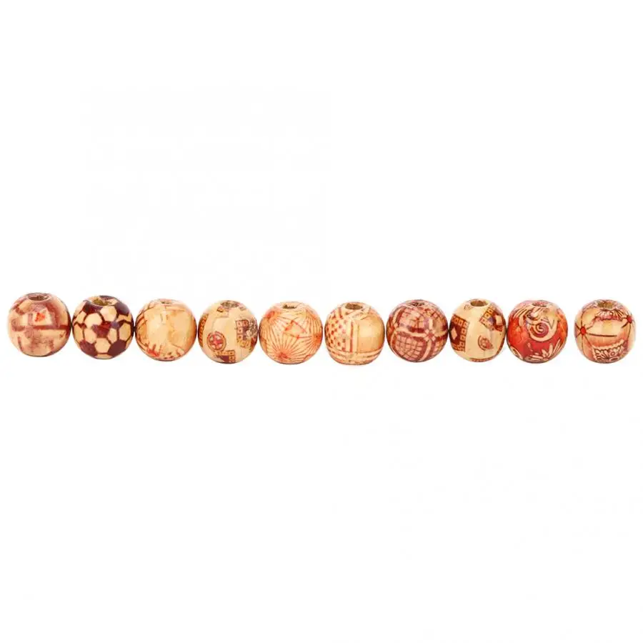 200 шт. 14 мм круглые деревянные бусины набор красочных бусин ювелирный