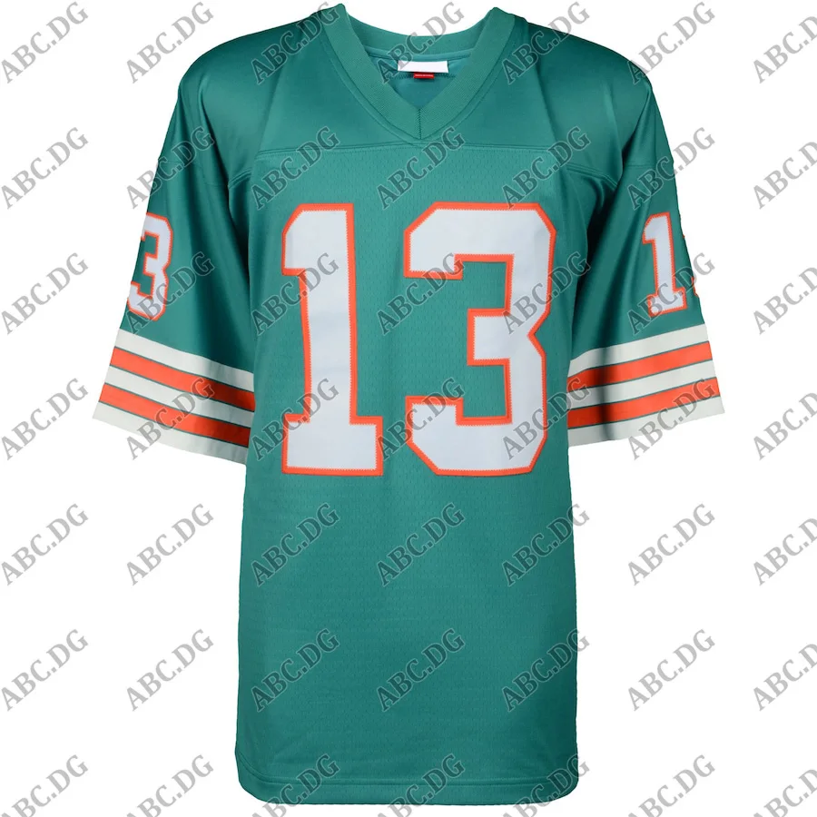 Мужской американский футбол Джерси для женщин и мужчин молодежи с автографом Miami