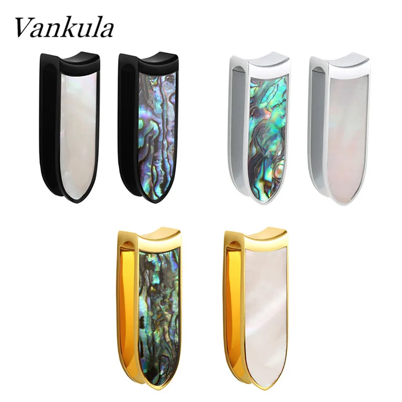 Серьги туннели Vankula из нержавеющей стали 316L ювелирные изделия для пирсинга с флэш